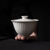 Gaiwan | Handmade Grass Ash Glaze Ceramic Lidded Bowl 120ml