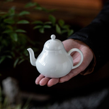 Teapot | Dehua White Ceramic Pear-Shaped Teapot 160ml