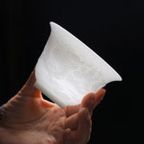 Gaiwan | Ice-Clear Ceramic Gaiwan for GongFu Tea Brewing 160ml