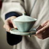 Gaiwan | Ru Kiln (汝窑) Douli Gaiwan Lid Bowl 125ml