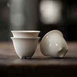 Small Tea Cup | Dehua Wood Ash Gongfu Tea Cup (30ml / 50ml)