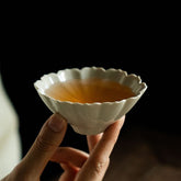 Master Cup | Dehua “Silent Lotus” Wood-Ash Tea Cup 80ml