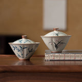 Gaiwan | Dehua Fujian Hand-Painted Porcelain Gaiwan 120ml