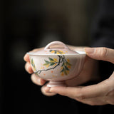Gaiwan | Hand-Painted Gaiwan Set | 125ml Gaiwan + 35ml Cup