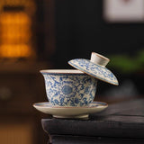 Gaiwan | Blue & White Porcelain Gongfu Gaiwan 180ml
