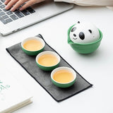 Portable Tea Set | Portable Panda Travel Tea Set with Case