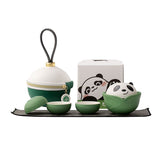 Portable Tea Set | Portable Panda Travel Tea Set with Case