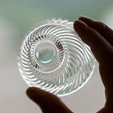 Small Tea Cup | Swirl Borosilicate Glass Gongfu Tea Cup 45ml