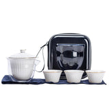 Portable Tea Set | Elegant Gaiwan & Kung Fu Tea Cup Travel Kit