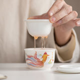 Mini Personal Gongfu Tea Set | Lid Filter Water Separation Cup 100ml