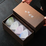 Small Tea Cup | Liuli Gongfu Teacup Gift Set – Four-Color Tasting Cups (40ml x 4)
