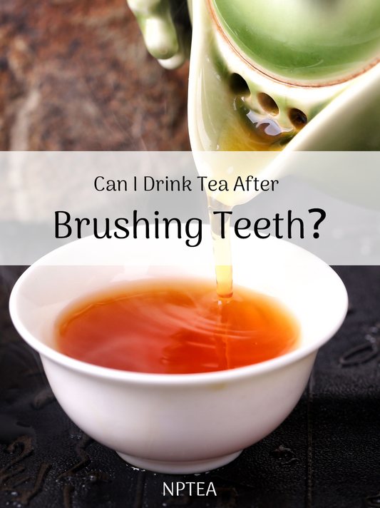 can i drink tea after brushing teeth？