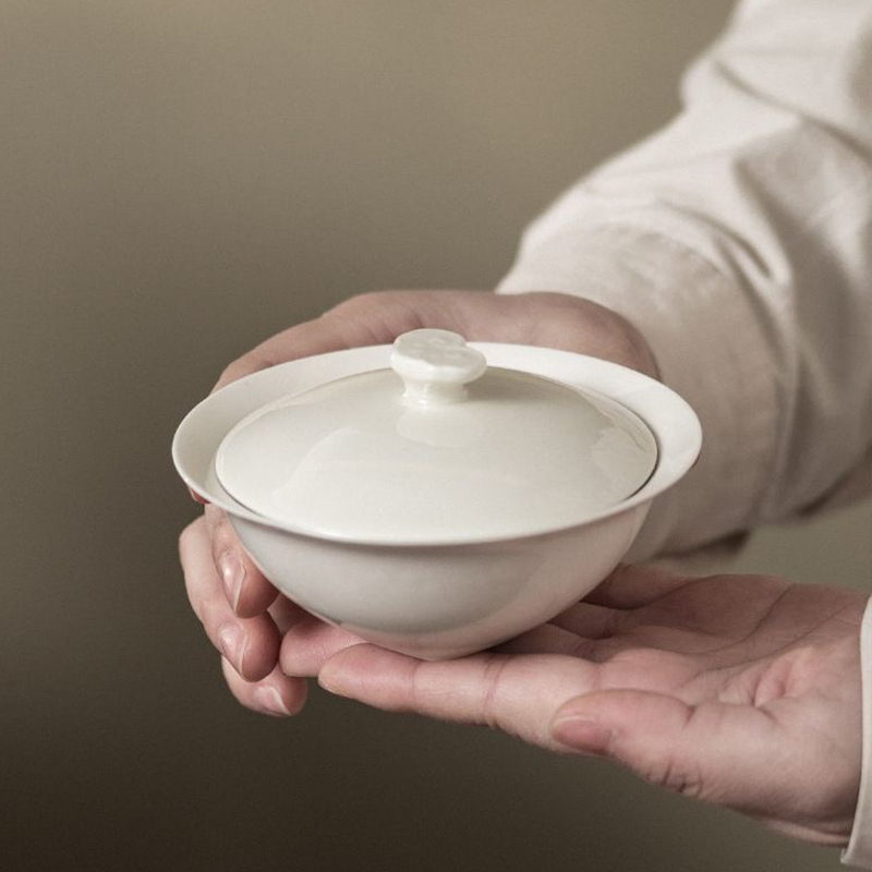 Gaiwan | Minimalist White Ceramic Gaiwan 115ml