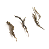 Ma’anshan raw Pu’er 2024 dry tea leaves, floral and slightly sweet aroma