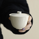 蓋碗 | 白瓷蓋碗，用於沖泡功夫茶 130ml