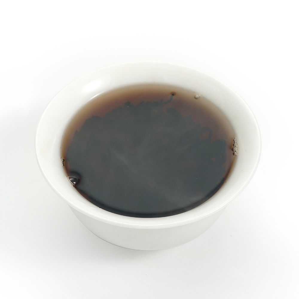 2022 Xian ripe Pu’er tea liquor 357g, rich cocoa smooth dark shu Pu’er brew