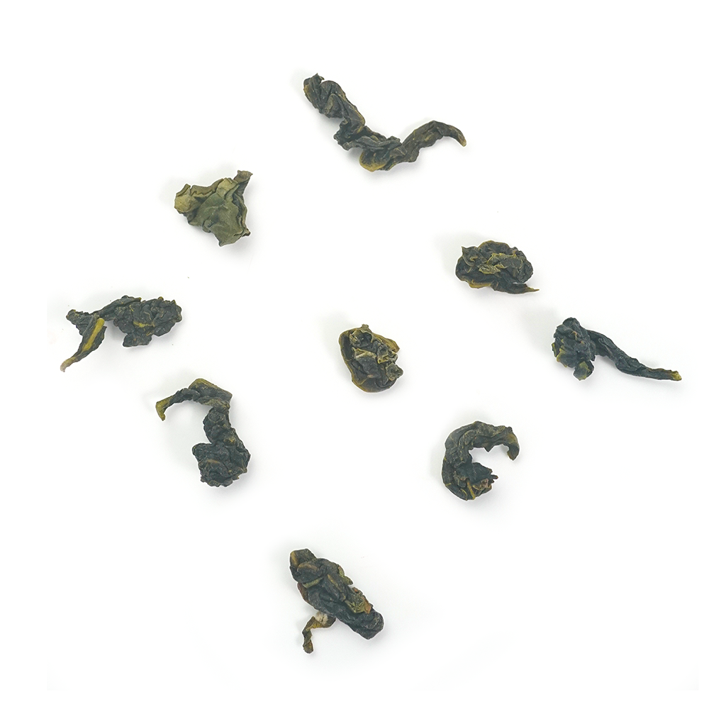 Premium light-roasted Iron Goddess loose leaf dry appearance