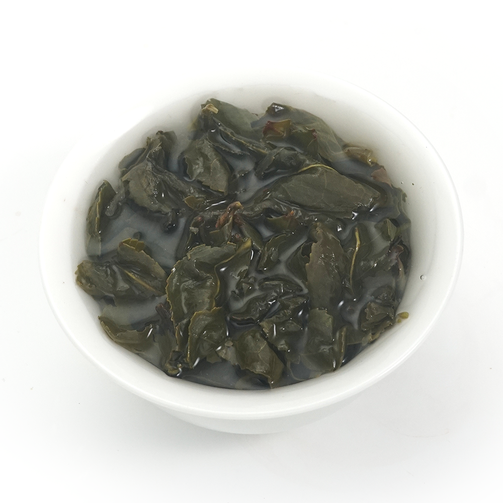 Tender infused leaves of Light-Roasted Tie Guan Yin Jin Gui