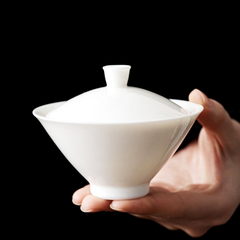Gaiwan | Beginner Solo Tea Set | Jade Hat-Shaped Gaiwan 110m