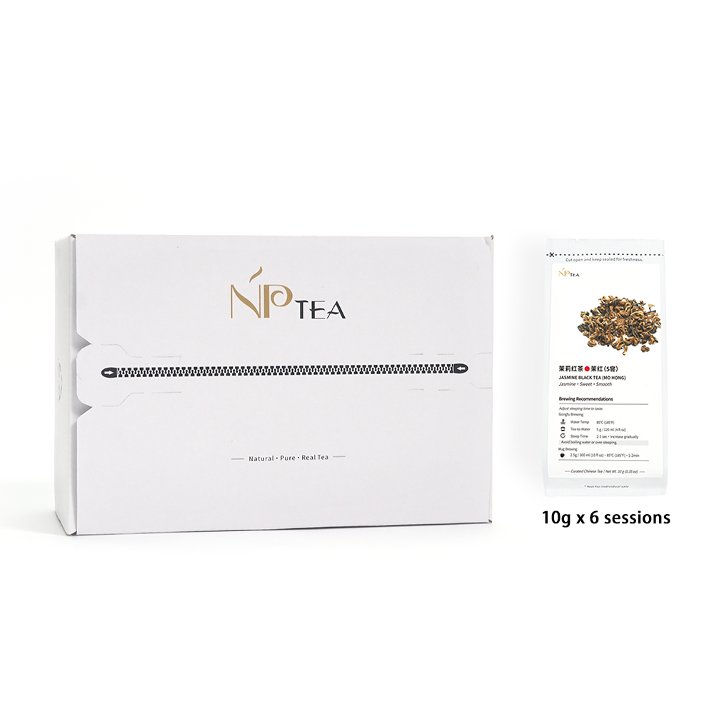 Jasmine and Osmanthus Tea Discovery Set - 6 Unique Flavors, 10g Individual Packets for Daily Brewing