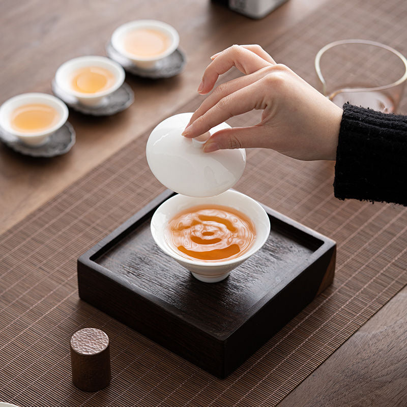 Gaiwan | Beginner Solo Tea Set | Jade Hat-Shaped Gaiwan 110m