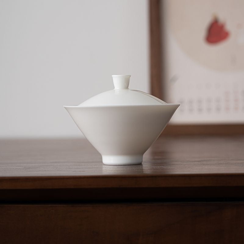 Gaiwan | Beginner Solo Tea Set | Jade Hat-Shaped Gaiwan 110m