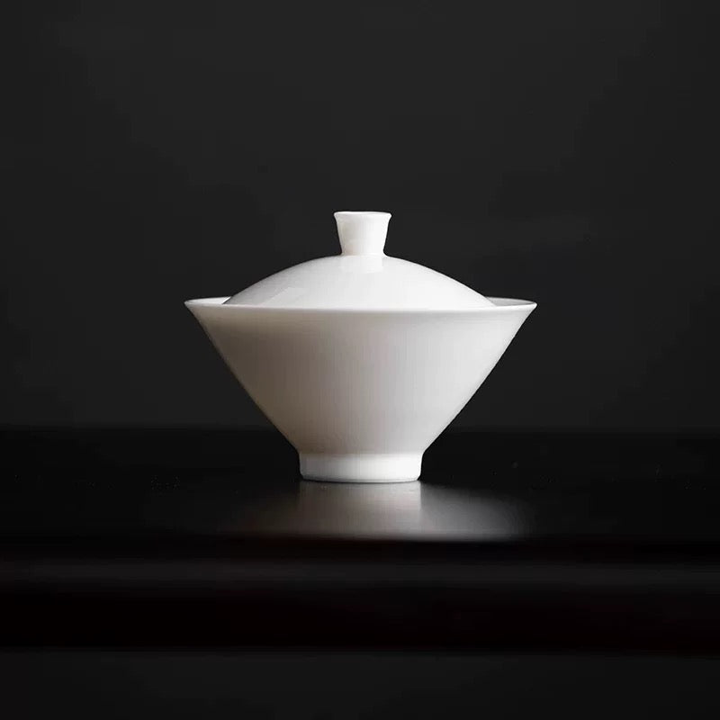 Gaiwan | Beginner Solo Tea Set | Jade Hat-Shaped Gaiwan 110m