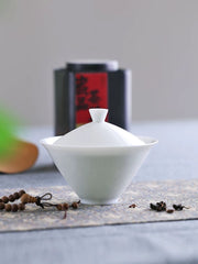 Gaiwan | Beginner Solo Tea Set | Jade Hat-Shaped Gaiwan 110m