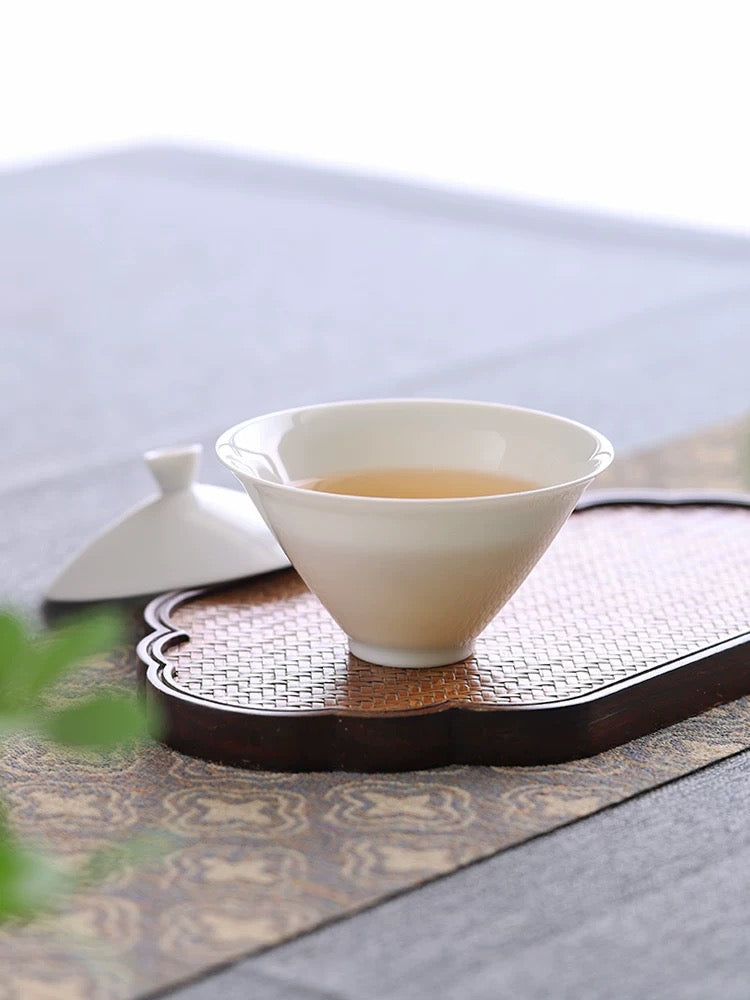 Gaiwan | Beginner Solo Tea Set | Jade Hat-Shaped Gaiwan 110m