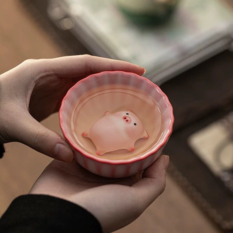 Tea Pet | Bubble Blowing Piggy for Gongfu Tea Set