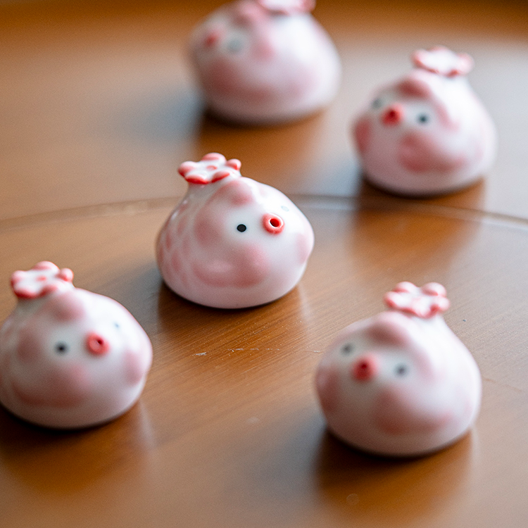 Tea Pet | Bubble Blowing Piggy for Gongfu Tea Set