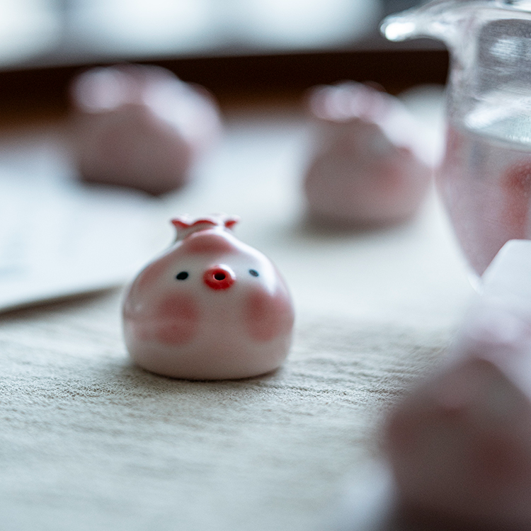 Tea Pet | Bubble Blowing Piggy for Gongfu Tea Set