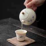 Teapot | Hand-Painted Bamboo Ceramic Teapot 160ml