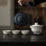 Portable Tea Set | 160ml Gaiwan, 240ml Fairness Pitcher & 3 × 45ml Cups