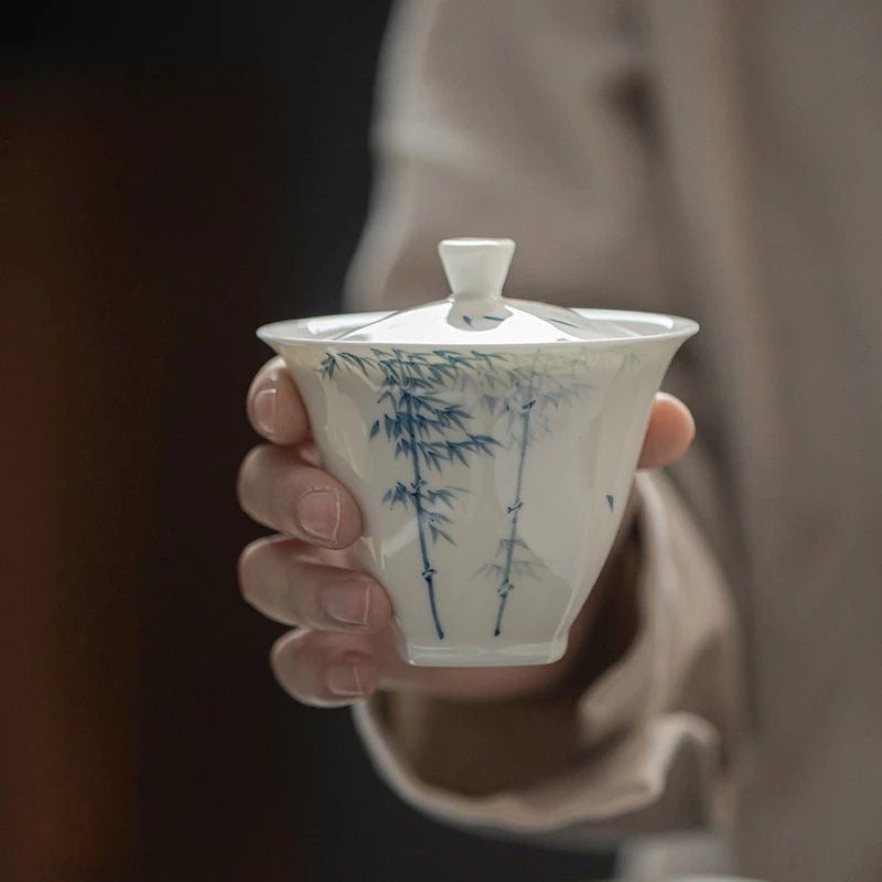 Gaiwan | Hand-Painted Bamboo Gaiwan 130ml