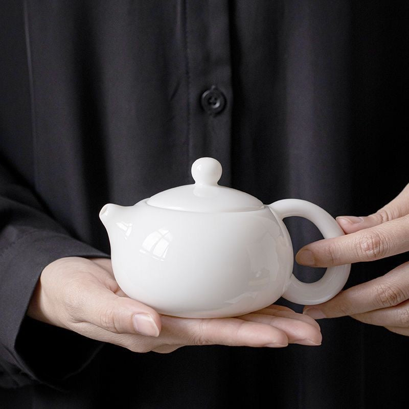 Teapot |Dehua “Mutton-Fat Jade” Xishi Teapot 230ml