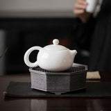 Teapot |Dehua “Mutton-Fat Jade” Xishi Teapot 230ml