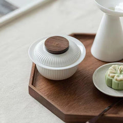蓋碗 | 日式白瓷蓋碗 125毫升