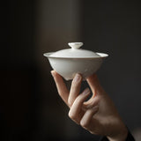 Gaiwan | Minimalist White Ceramic Gaiwan 115ml