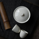Gaiwan | Minimalist White Ceramic Gaiwan 115ml