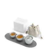 Portable Tea Set  | Adult Tea Set for Personal, Outdoor & Office Tea Drinking