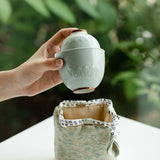 Portable Tea Set  | Adult Tea Set for Personal, Outdoor & Office Tea Drinking