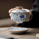 Gaiwan | Blue & White Porcelain Gongfu Gaiwan 180ml