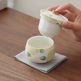 Mini Personal Gongfu Tea Set | Blue Lotus Travel Tea Set with Case