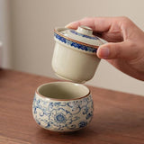 Mini Personal Gongfu Tea Set | Ru Ware Travel Tea Set with Case ｜ 100ml Brewing Cup