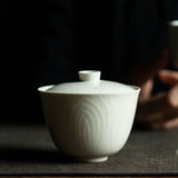 蓋碗 | 白瓷蓋碗，用於沖泡功夫茶 130ml