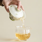 Gaiwan | Grass Ash Glaze “Panda” Ceramic Lidded Gaiwan 90ml