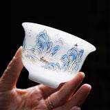 Gaiwan | White Porcelain Gaiwan, For Gong Fu Tea Brewing 130ml