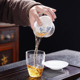 Gaiwan | White Porcelain Gaiwan, For Gong Fu Tea Brewing 130ml