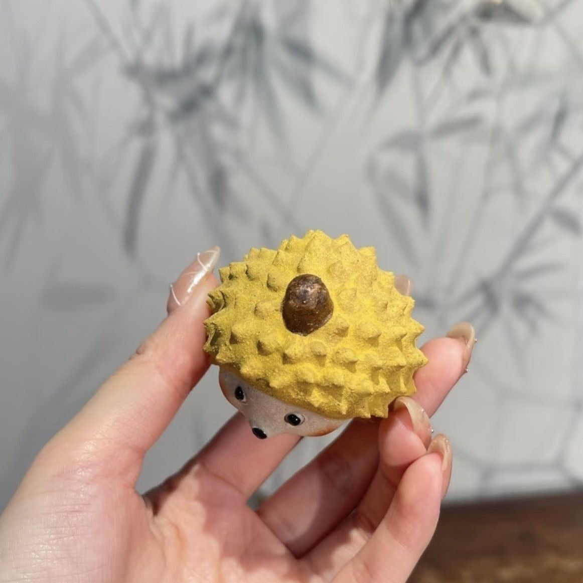 Tea Pets | Durian Cat & Hedgehog Pair